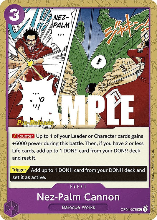 Image for Nez-Palm Cannon (OP04-075) (OP04 PRE) - One Piece Card Game