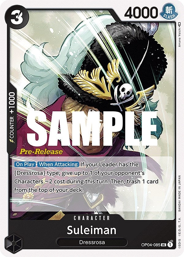 Image for Suleiman (OP04-085) (OP04 PRE) - One Piece Card Game