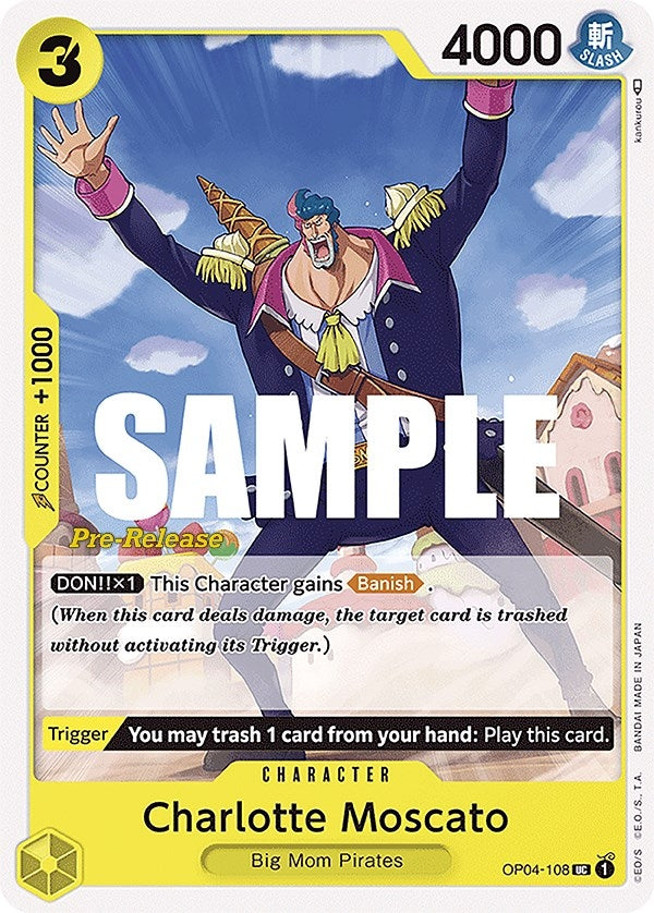 Image for Charlotte Moscato (OP04-108) (OP04 PRE) - One Piece Card Game
