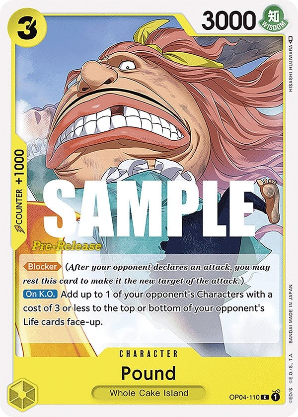 Image for Pound (OP04-110) (OP04 PRE) - One Piece Card Game