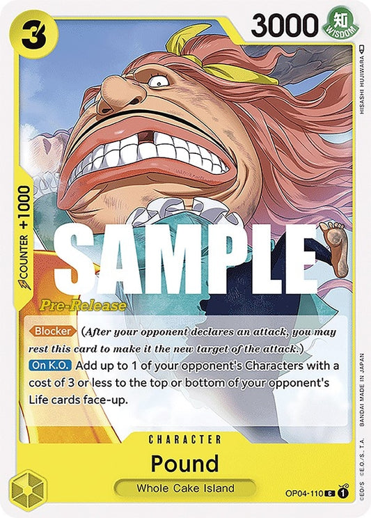 Image for Pound (OP04-110) (OP04 PRE) - One Piece Card Game