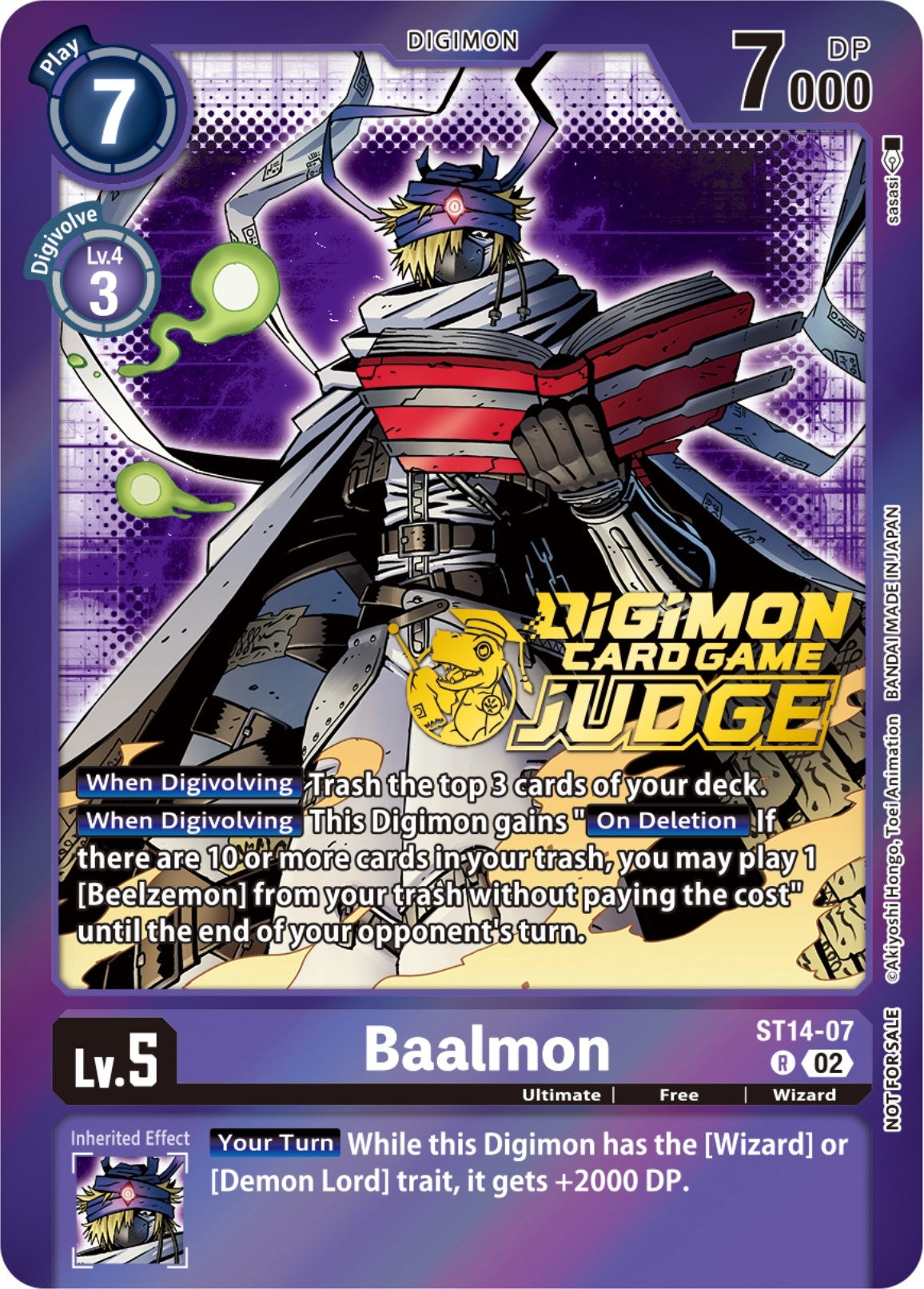 Image for Baalmon - ST14-07 (Judge Pack 4) (ST14-07 R) (ST-14) - Digimon Card Game