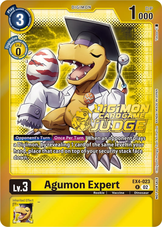 Image for Agumon Expert - EX4-023 (Judge Pack 4) (EX4-023 R) (EX04) - Digimon Card Game