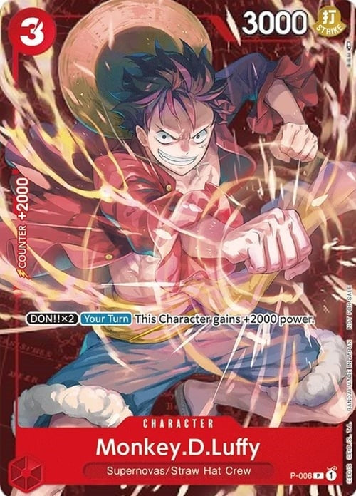 Image for Monkey.D.Luffy - P-006 (Retail Promo) (P-006) (OP-PR) - One Piece Card Game