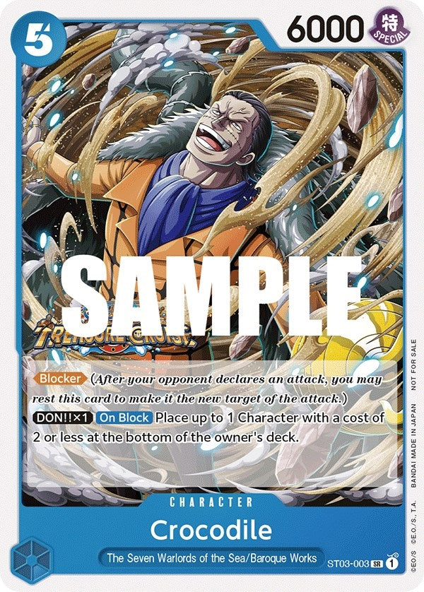 Image for Crocodile (Tournament Pack Vol. 5) (ST03-003) (OP-PR) - One Piece Card Game