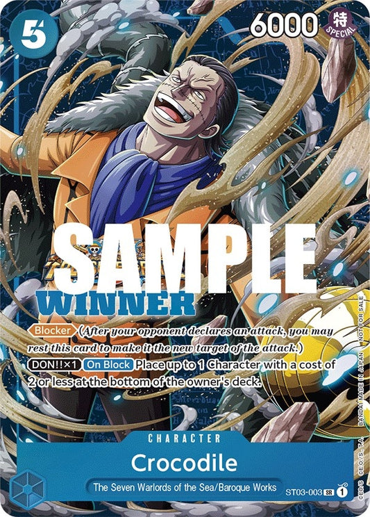Image for Crocodile (Winner Pack Vol. 5) (ST03-003) (OP-PR) - One Piece Card Game