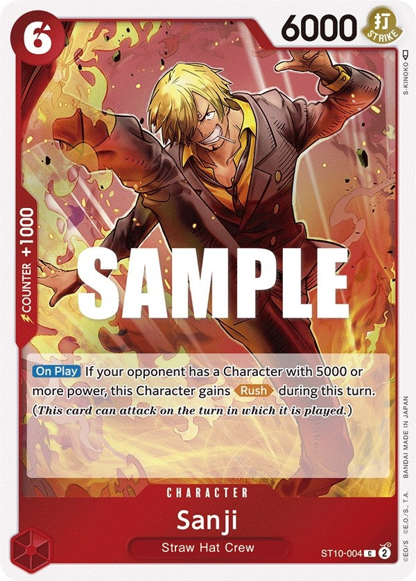 Image for Sanji (ST10-004) (ST-10) - One Piece Card Game