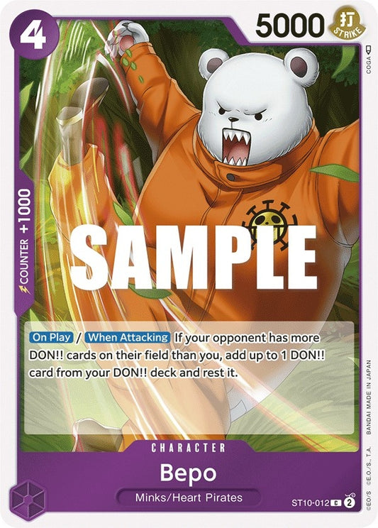 Image for Bepo (ST10-012) (ST-10) - One Piece Card Game