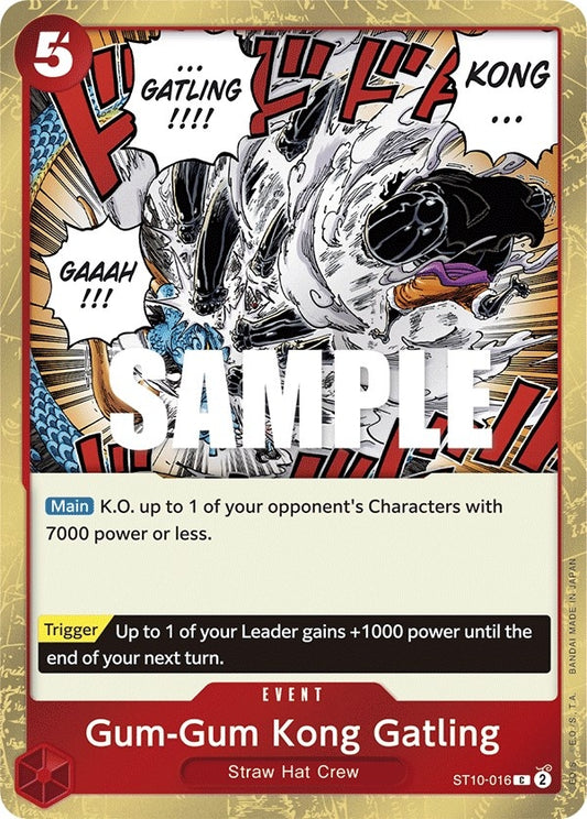 Image for Gum-Gum Kong Gatling (ST10-016) (ST-10) - One Piece Card Game