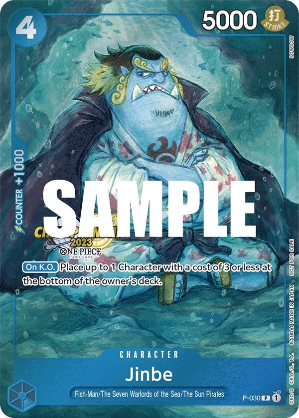 Image for Jinbe (CS 2023 Event Pack) (P-030) (OP-PR) - One Piece Card Game