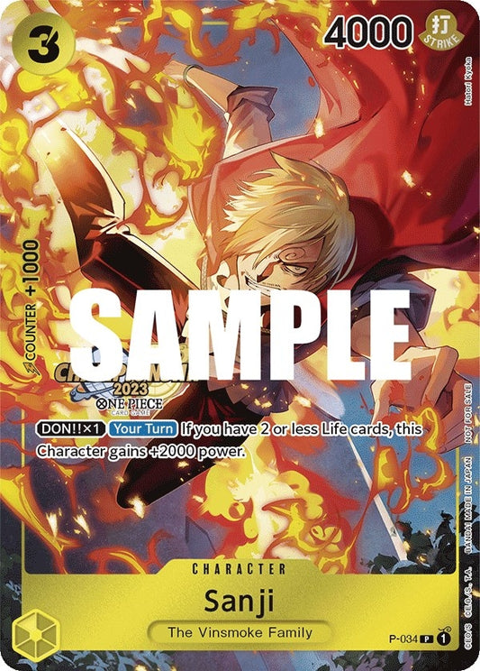 Image for Sanji (CS 2023 Event Pack) (P-034) (OP-PR) - One Piece Card Game