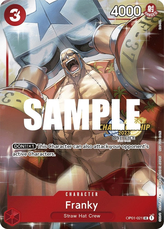 Image for Franky (CS 2023 Celebration Pack) (OP01-021) (OP-PR) - One Piece Card Game