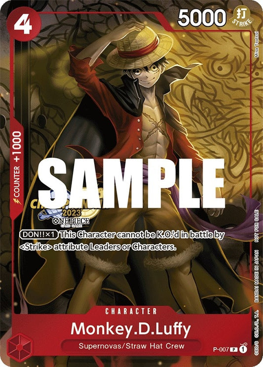 Image for Monkey.D.Luffy (007) (CS 2023 Celebration Pack) (P-007) (OP-PR) - One Piece Card Game