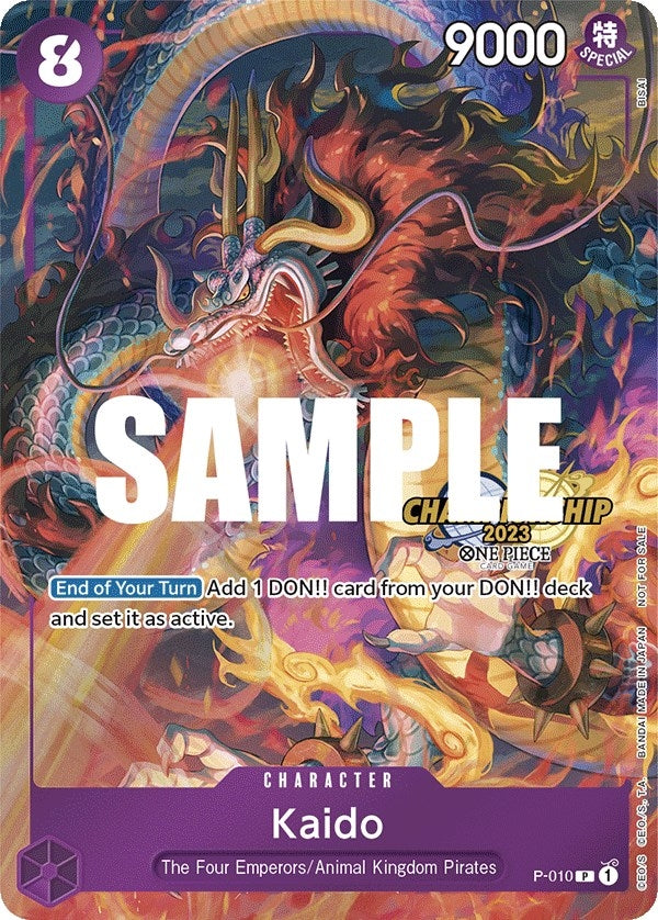 Image for Kaido (CS 2023 Celebration Pack) (P-010) (OP-PR) - One Piece Card Game