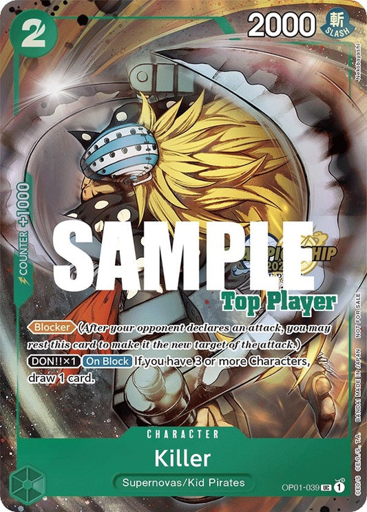 Image for Killer (CS 2023 Top Players Pack) (OP01-039) (OP-PR) - One Piece Card Game