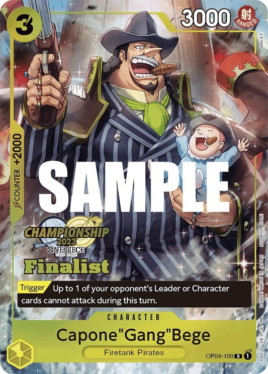 Image for Capone"Gang"Bege (CS 2023 Top Players Pack) [Finalist] (OP04-100) (OP-PR) - One Piece Card Game