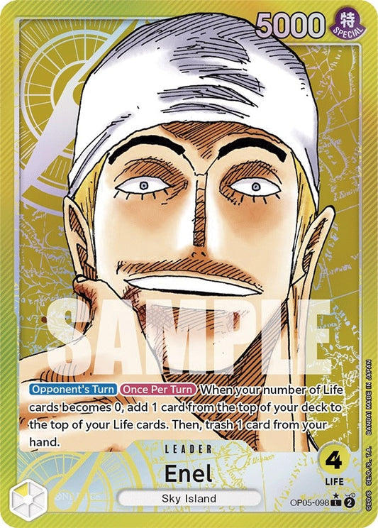 Image for Enel (098) (Alternate Art) (OP05-098) (OP05) - One Piece Card Game
