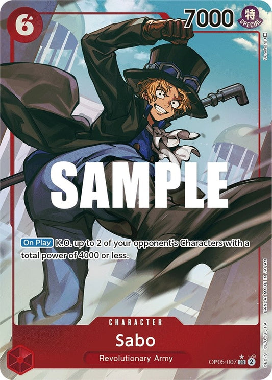Image for Sabo (007) (Alternate Art) (OP05-007) (OP05) - One Piece Card Game