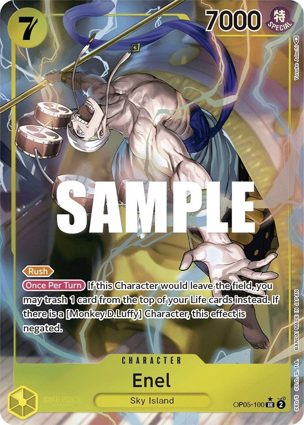 Image for Enel (100) (Alternate Art) (OP05-100) (OP05) - One Piece Card Game
