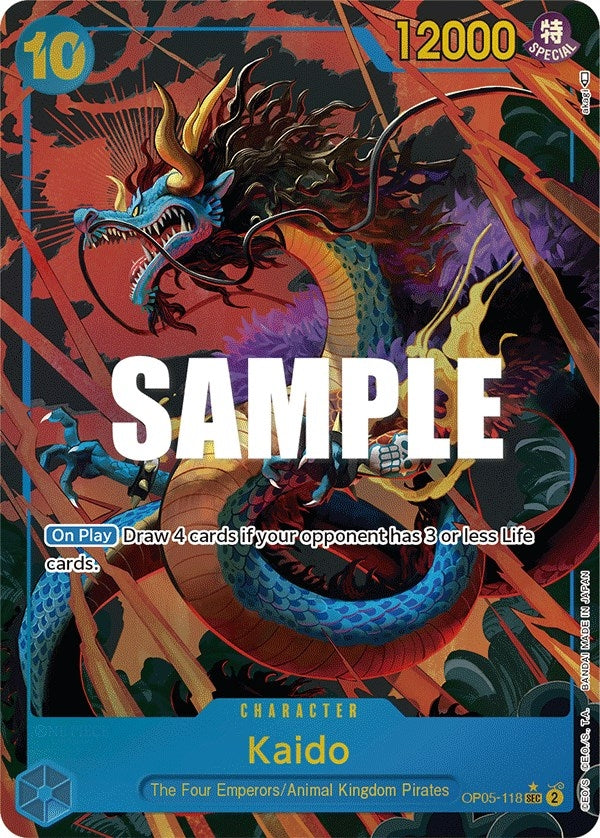Image for Kaido (118) (Alternate Art) (OP05-118) (OP05) - One Piece Card Game
