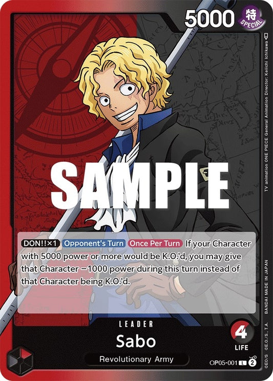 Image for Sabo (001) (OP05-001) (OP05) - One Piece Card Game