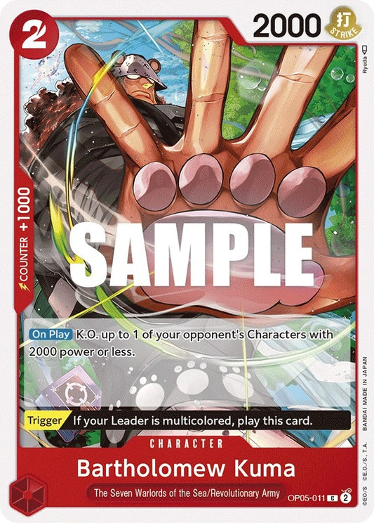 Image for Bartholomew Kuma (OP05-011) (OP05) - One Piece Card Game