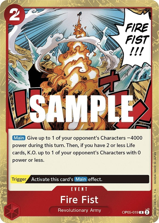 Image for Fire Fist (OP05-019) (OP05) - One Piece Card Game