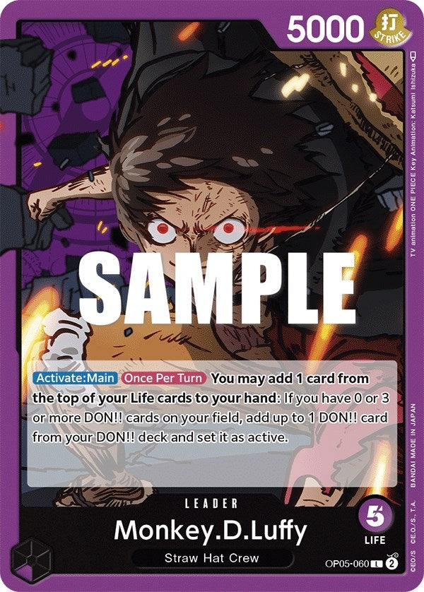 Image for Monkey.D.Luffy (060) (OP05-060) (OP05) - One Piece Card Game