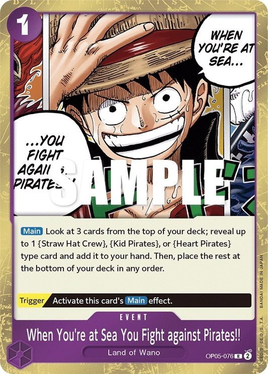 Image for When You're at Sea You Fight against Pirates!! (OP05-076) (OP05) - One Piece Card Game