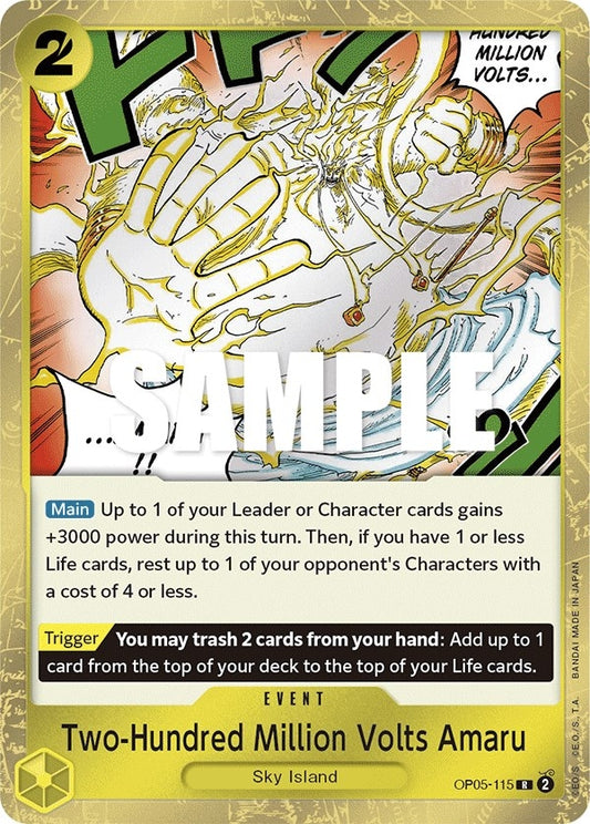 Image for Two-Hundred Million Volts Amaru (OP05-115) (OP05) - One Piece Card Game