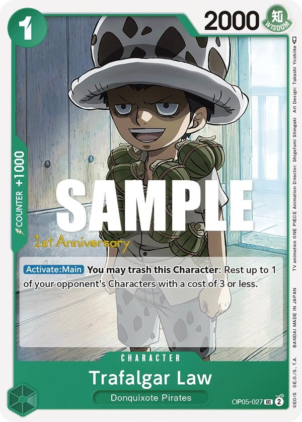 Image for Trafalgar Law (027) (OP05-027) (OP05 ANN) - One Piece Card Game