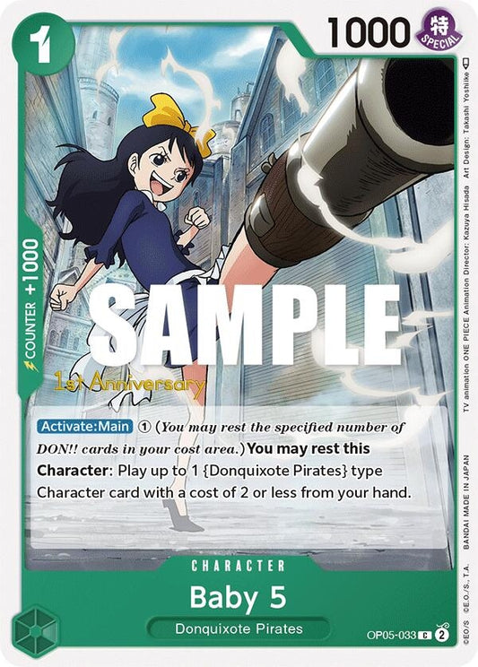 Image for Baby 5 (033) (OP05-033) (OP05 ANN) - One Piece Card Game