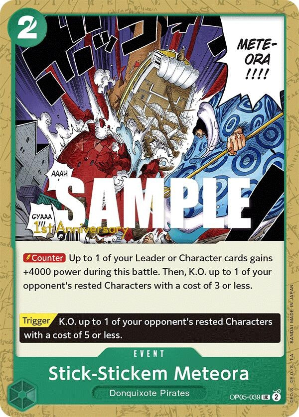 Image for Stick-Stickem Meteora (OP05-039) (OP05 ANN) - One Piece Card Game
