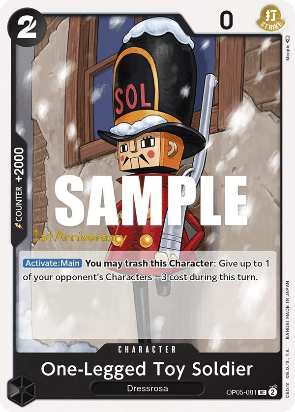Image for One-Legged Toy Soldier (OP05-081) (OP05 ANN) - One Piece Card Game