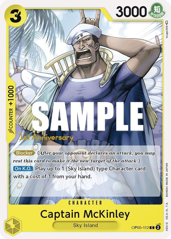 Image for Captain McKinley (OP05-112) (OP05 ANN) - One Piece Card Game
