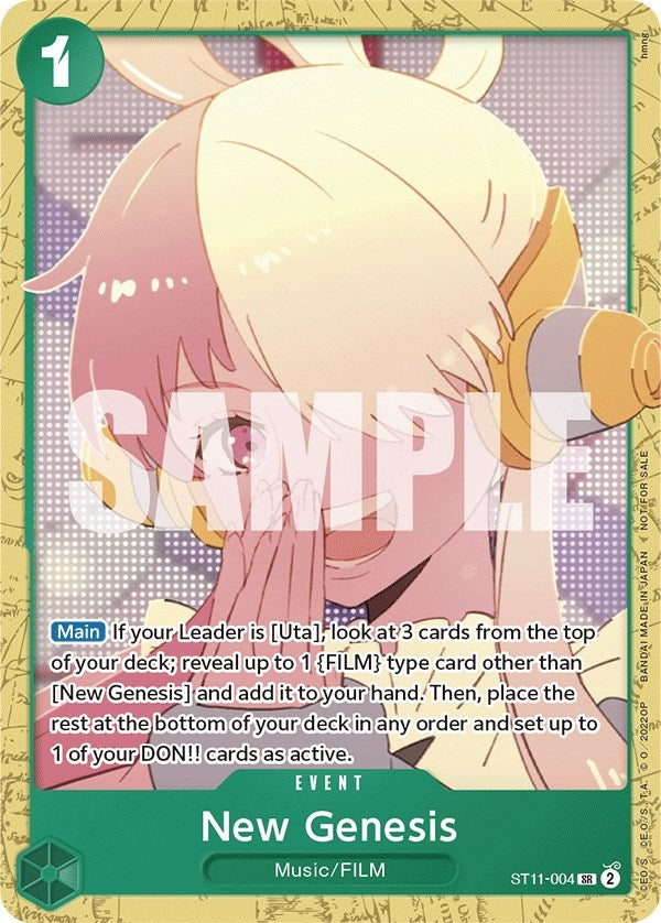 Image for New Genesis (Starter Deck 11: Uta Deck Battle) (ST11-004) (OP-PR) - One Piece Card Game