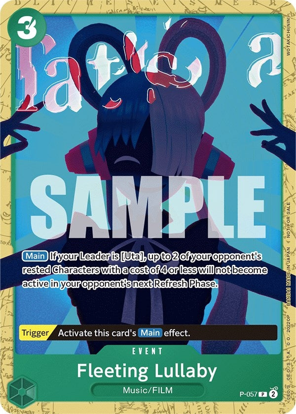 Image for Fleeting Lullaby (Starter Deck 11: Uta Deck Battle) (P-057) (OP-PR) - One Piece Card Game