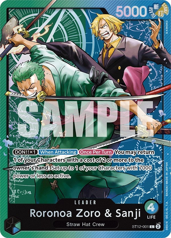 Image for Roronoa Zoro & Sanji (ST12-001) (ST-12) - One Piece Card Game