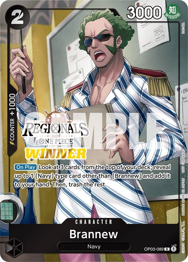 Image for Brannew (Online Regional 2024) [Winner] (OP03-089) (OP-PR) - One Piece Card Game