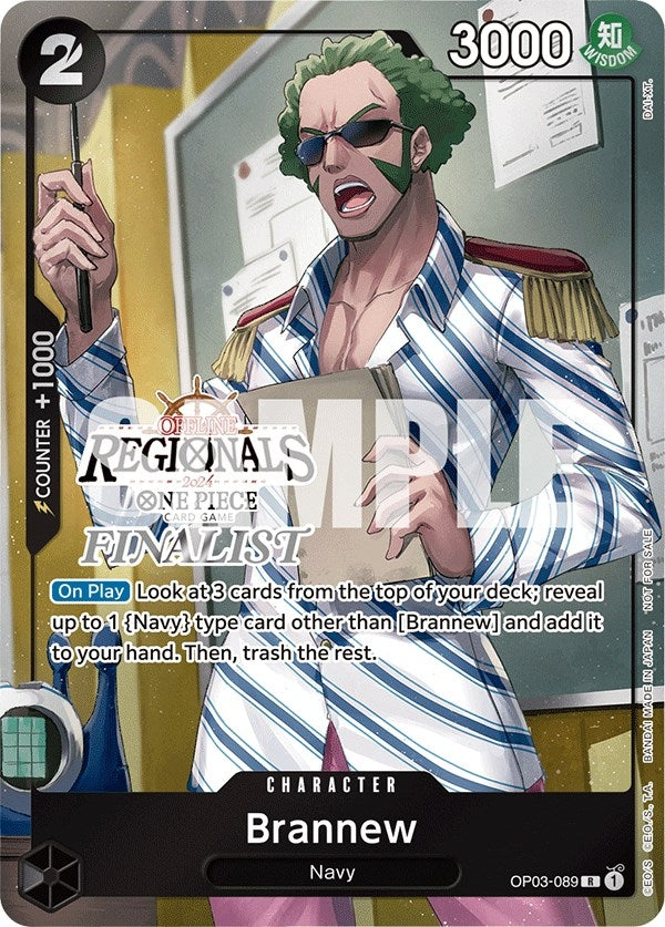 Image for Brannew (Offline Regional 2024) [Finalist] (OP03-089) (OP-PR) - One Piece Card Game