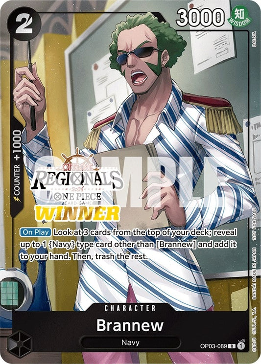 Image for Brannew (Offline Regional 2024) [Winner] (OP03-089) (OP-PR) - One Piece Card Game