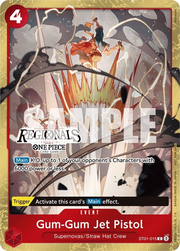 Image for Gum-Gum Jet Pistol (Online Regional 2024) [Participant] (ST01-015) (OP-PR) - One Piece Card Game
