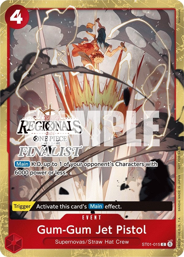 Image for Gum-Gum Jet Pistol (Online Regional 2024) [Finalist] (ST01-015) (OP-PR) - One Piece Card Game