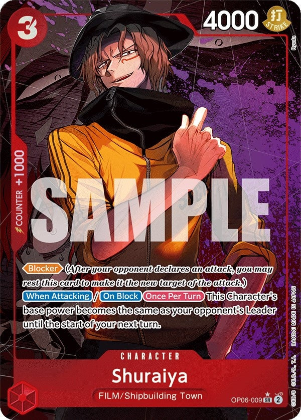 Image for Shuraiya (Alternate Art) (OP06-009) (OP06) - One Piece Card Game