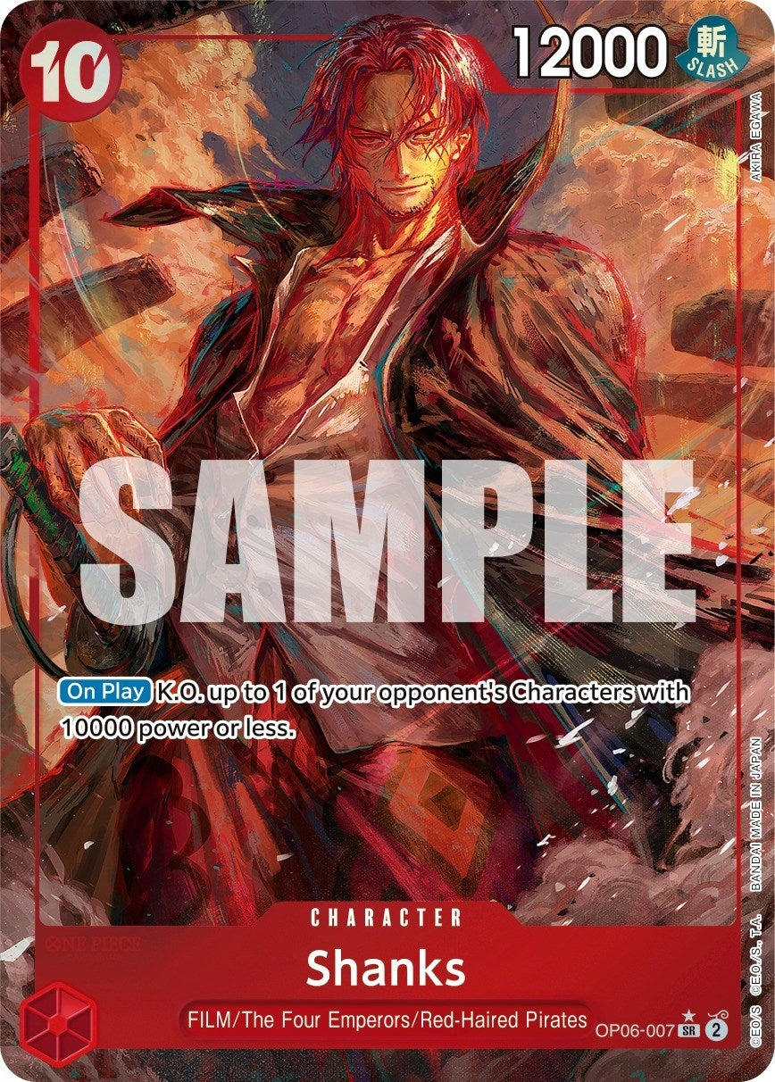 Image for Shanks (Alternate Art) (OP06-007) (OP06) - One Piece Card Game