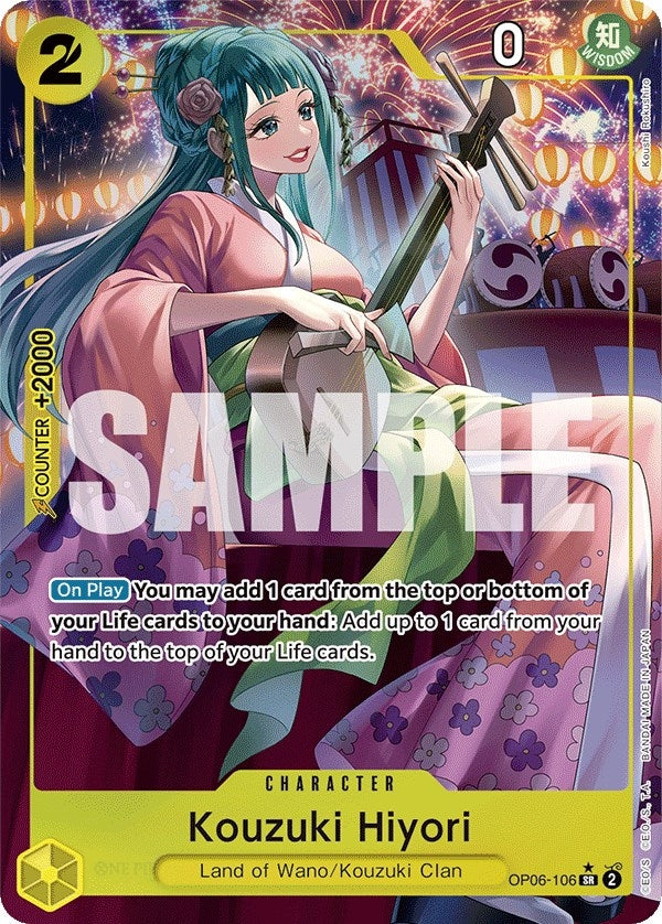 Image for Kouzuki Hiyori (Alternate Art) (OP06-106) (OP06) - One Piece Card Game