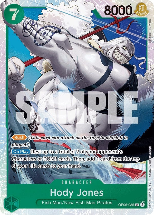 Image for Hody Jones (035) (OP06-035) (OP06) - One Piece Card Game