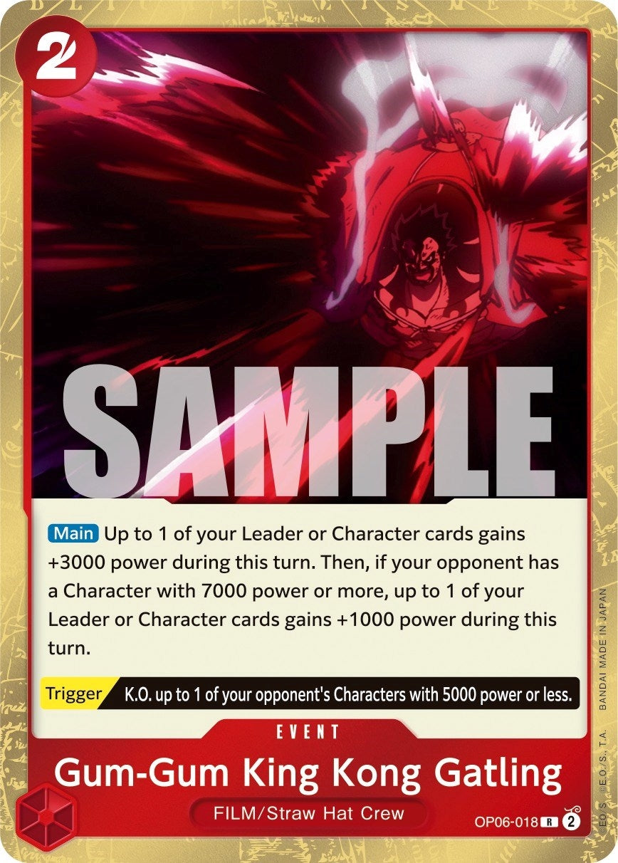 Image for Gum-Gum King Kong Gatling (OP06-018) (OP06) - One Piece Card Game