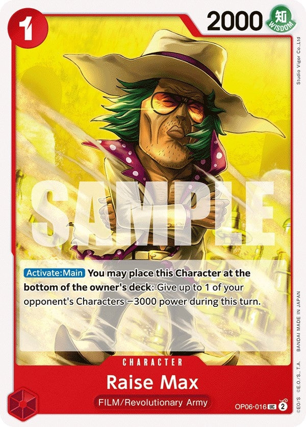Image for Raise Max (OP06-016) (OP06) - One Piece Card Game