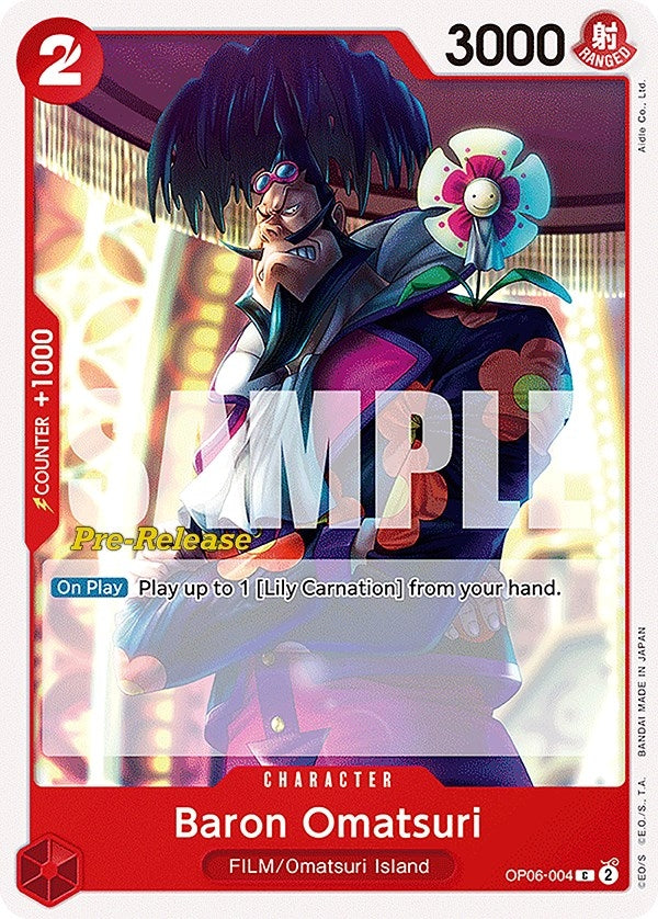 Image for Baron Omatsuri (OP06-004) (OP06 PRE) - One Piece Card Game
